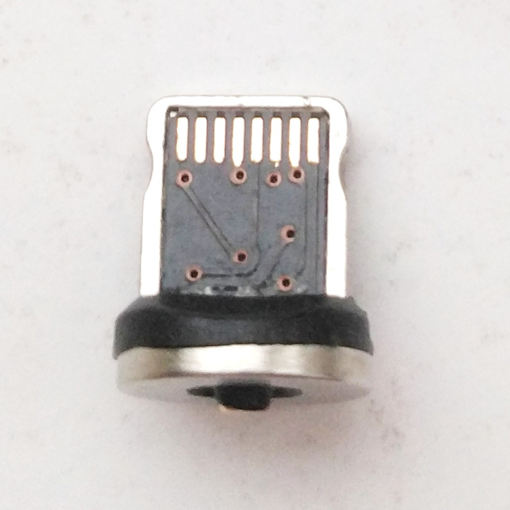 Магнитная зарядка USLION магнитный кабель с подсветкой 1м 2 шт+коннектор 4 шт Iphone (Айфон) Lightning/USB 2A - фото 10 - id-p1133903782
