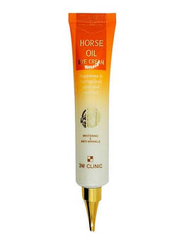 Крем для шкіри навколо очей антивіковий з кінським маслом 3W Clinic Horse Oil Eye Cream 40 мл