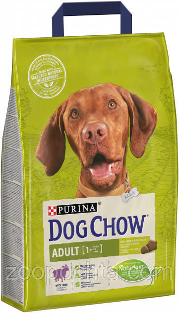 Сухий корм для дорослих собак зі смаком ягняти Purina Dog Chow Adult Lamb 14 кг, фото 1