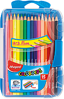 MAPED Карандаши цветные COLOR PEPS Smart Box, 15 цветов, пенал
