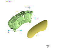 Приборная панель Ford Edge/Fusion/Mondeo (бензиновая) GT4T-10849-AB