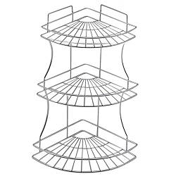 Полиця Stenson триярусна кутова у ванну 49 см