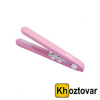 Мини утюжок для волос ProGemei GM-2986 Розовый