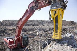 Екскаватор з гідромолотом в оренду
