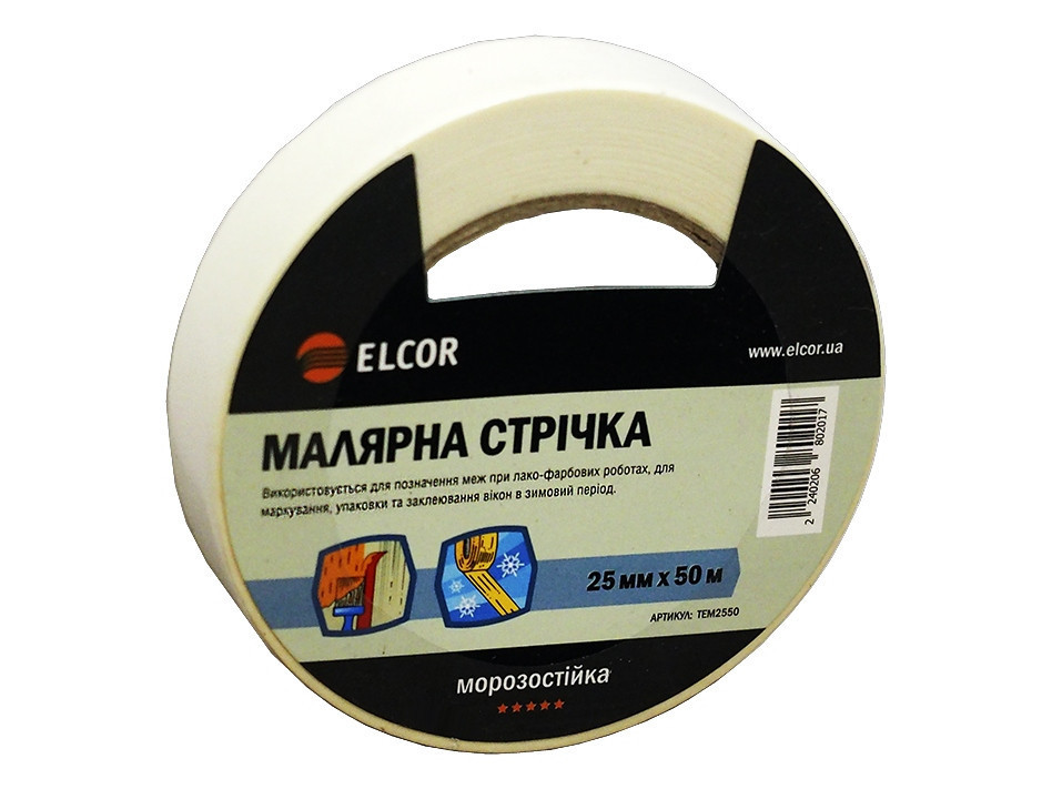 Малярська стрічка ELCOR TEM2550 25 мм * 50 м