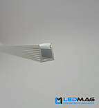 Світлодіодний профіль вузький з розсіювачем для LED стрічки накладної 8,5х7,5 мм (планки по 2 та 3 метри), фото 3