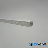 Світлодіодний профіль вузький з розсіювачем для LED стрічки накладної 8,5х7,5 мм (планки по 2 та 3 метри), фото 4