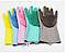 Силіконові рукавички для миття й чищення Magic Silicone Gloves, фото 3