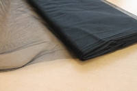 Тканина фатин турецька ширина 3 м середньої жорсткості кольору в асортименті Чорний