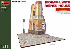Діорама із зруйнованим будинком. 1/35 MINIART 36012