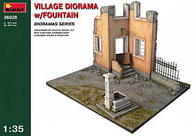 Сільська діорама з фонтаном. 1/35 MINIART 36028