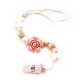 Тримач для пустушки, для соски силіконовий