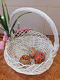 Великодній кошик з декором.Пасхальная корзина. Великодній декор. Кошик для пасти., фото 8