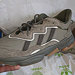 Чоловічі кросівки демісезонні Adidas Ozweego Khaki осінь-весна. Живе фото. топ, фото 2