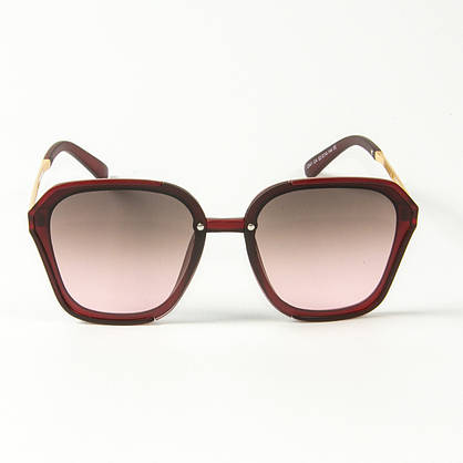 Жіночі сонцезахисні квадратні окуляри (арт. 2341/5) червоні, фото 2