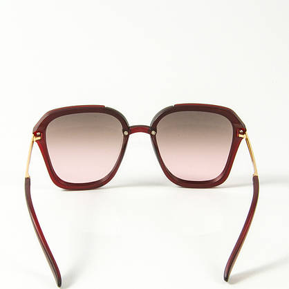 Жіночі сонцезахисні квадратні окуляри (арт. 2341/5) червоні, фото 5