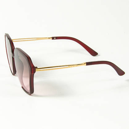 Жіночі сонцезахисні квадратні окуляри (арт. 2341/5) червоні, фото 4