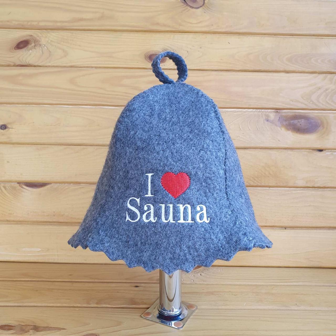 Шапка для лазні, сауни G "I love Sauna"