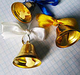 Дзвіночок золотий зі стрічкою, фото 2
