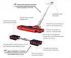 Комплект подкатных транспортних візків для перевезення важких трансформаторів і котлів F9, L9 GKS-Perfekt, фото 5