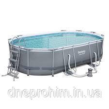 Каркасний басейн 56448 Power Steel (488х305х107 см) з картриджних фільтрів