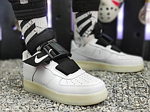 Мужские кроссовки Nike Air Force 1 Utility White Black AV6247-100, фото 2