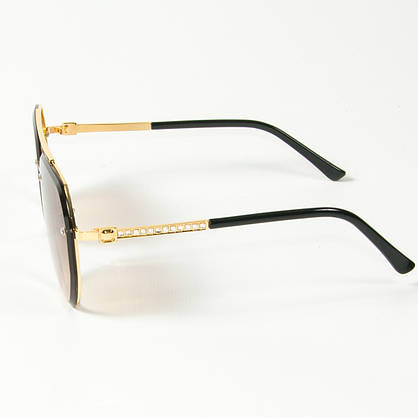 Сонцезахисні окуляри авіатори (арт. 3-2489/2) коричневі, фото 4