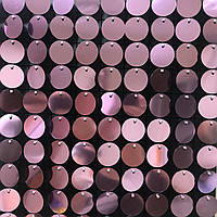 Круглі паєтки 30 мм, на чорному планшеті, колір Lt Rose, 1 шт.