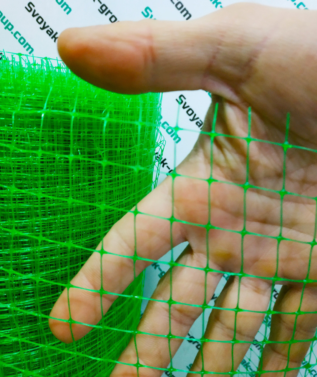 Сітка вольєрна пластикова висота 2 м, комірка 12х14 мм (чорна,зелена). - фото 7 - id-p1134044441