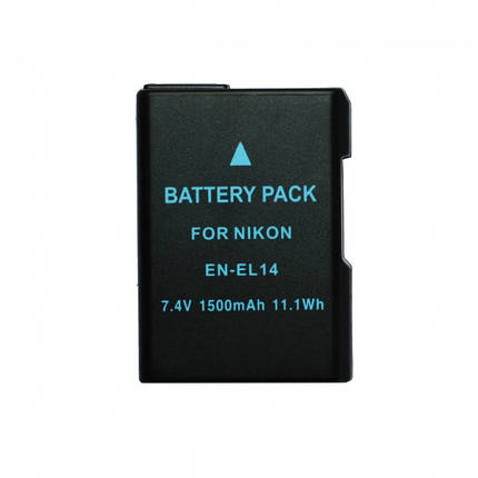 Акумуляторна батарея Alitek для Nikon EN-EL14, EN-EL14a Chip — 1500 mAh, фото 1