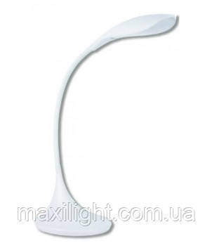 Настільний LED світильник (лампа) LUXEL 220-240V 9 W IP20 БІЛИЙ (TL-02W)