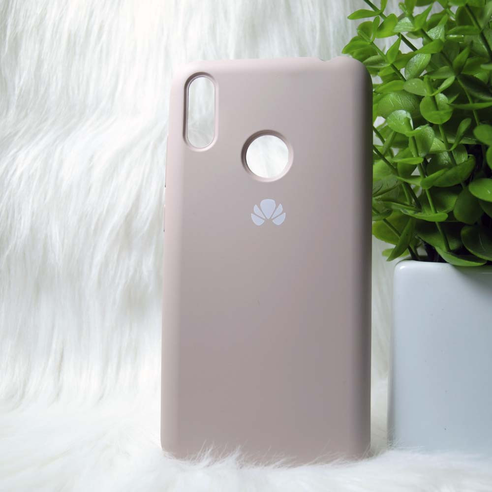 Силіконовий чохол Original Silicone case Huawei Y7 2019 Beige (бежевий)
