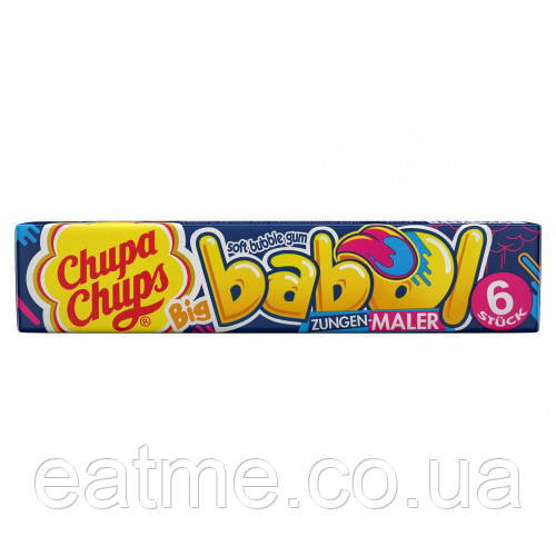 Chupa Chups Babol Жувальна гумка, яка фарбує язик у синій колір 27.6g