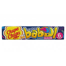 Chupa Chups Babol Жувальна гумка, яка фарбує язик у синій колір 27.6g