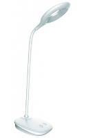Світлодіодний LED світильник Настільний (лампа) LUXEL 6W IP20 (БІЛИЙ)+USB+НІЧНИК (TL-04W)