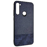 Чехол-накладка DK Silicone Form Fabric Cotton для Xiaomi Redmi Note 8 (blue)