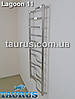 Дизайнерська сушарка для рушників Lagoon 11/1150х500 від TAURUS. Перемички 20х10 хвилею. Водяний, електро, комбі, фото 4