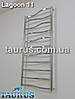 Висока сушарка для рушників Lagoon 11/1150х450 TAURUS н/ж сталь із хвилястою перекладиною 20х10. Вода + ТЕН + комбі, фото 2