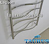 Дизайнерська сушарка для рушників Lagoon 11/1150х500 від TAURUS. Перемички 20х10 хвилею. Водяний, електро, комбі, фото 6