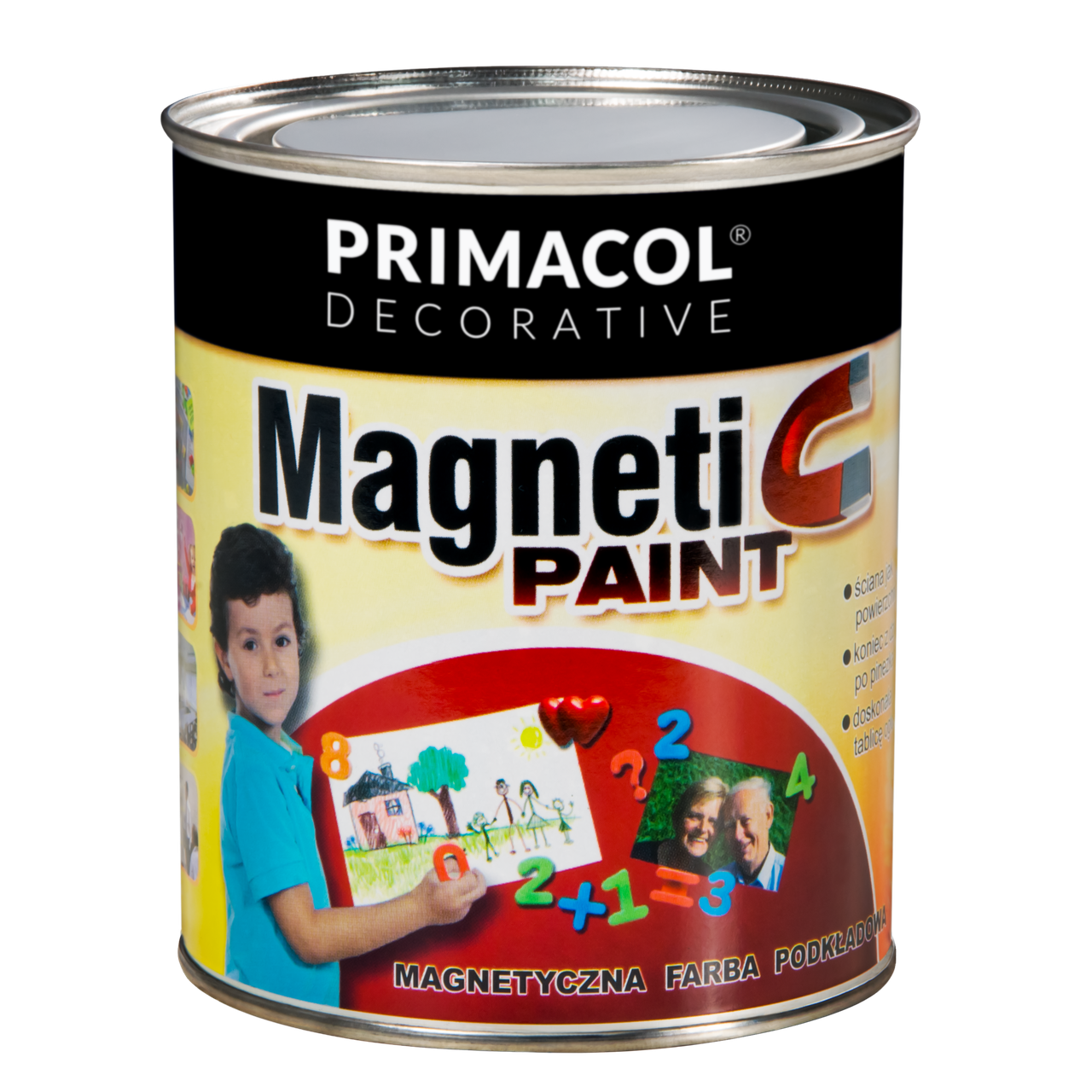 Фарба магнітна Primacol 0,75 л чорна, фото 1