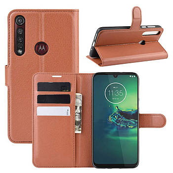 Чохол-книжка Litchie Wallet для Motorola Moto G8 Plus Brown