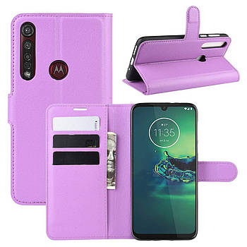 Чохол-книжка Litchie Wallet для Motorola Moto G8 Plus Violet