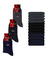 Шкарпетки чоловічі Milano бавовняні 85%  ⁇  12 пар 40-45