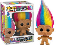 Фигурка Funko Pop Фанко Поп Радужный Тролль Тролли на удачу Good Luck Trolls Rainbow Troll 10 см cart T RT 01