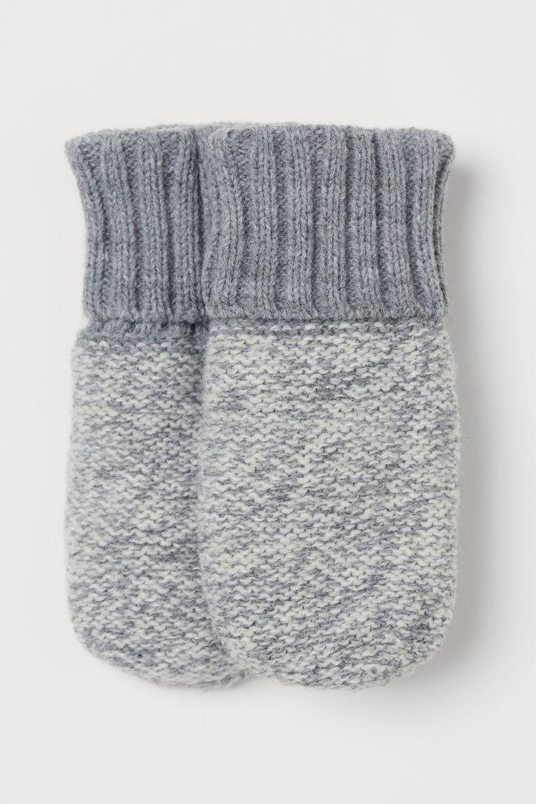 Теплі дитячі рукавички сірі H&M 2-6, 6-12міс, фото 1
