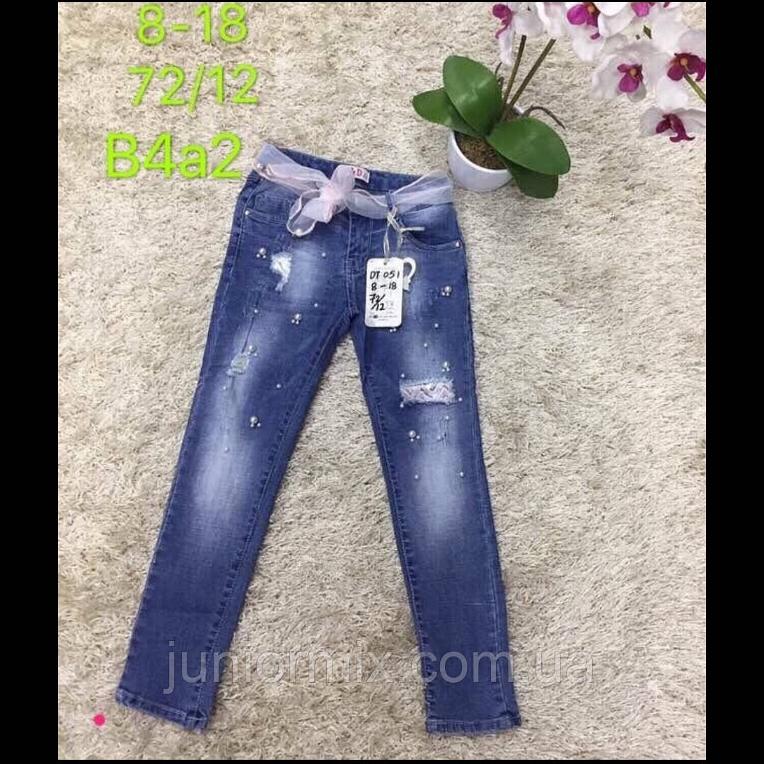 Підліткові модні джинси для дівчаток оптом S&D