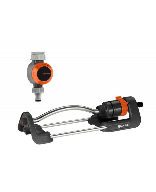 Дощуватель осцилирующий Gardena Aqua M Дощуватель осцилирующий Gardena Aqua s з таймером