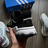 Чоловічі кросівки Adidas Ozweego 'Core Black' рефлективні 41-45р. Живе фото. топ, фото 5