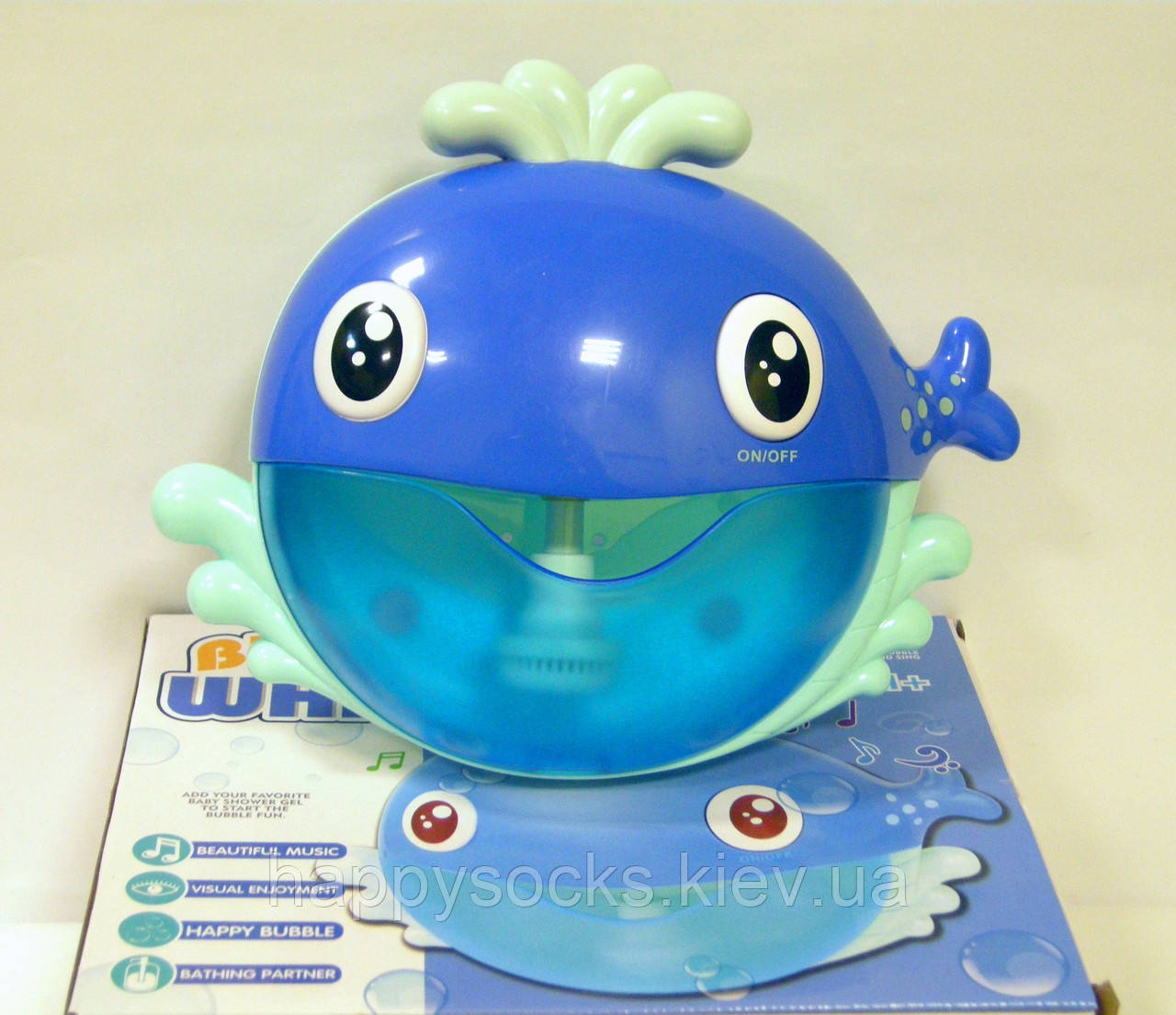 Музична іграшка для ванної Кит, фото 1