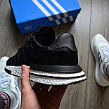 Чоловічі кросівки Adidas ZX 500 RM чорні з білим 41-44рр (топ ААА+), фото 5